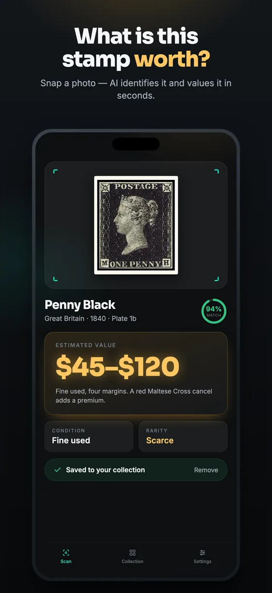 Identification d'un Penny Black et estimation de sa valeur